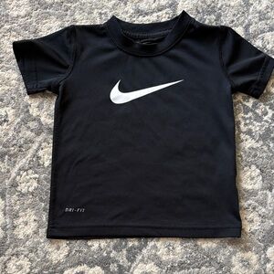 Nike Black & White Dri-FIT Kids Short Sleeve Shirt